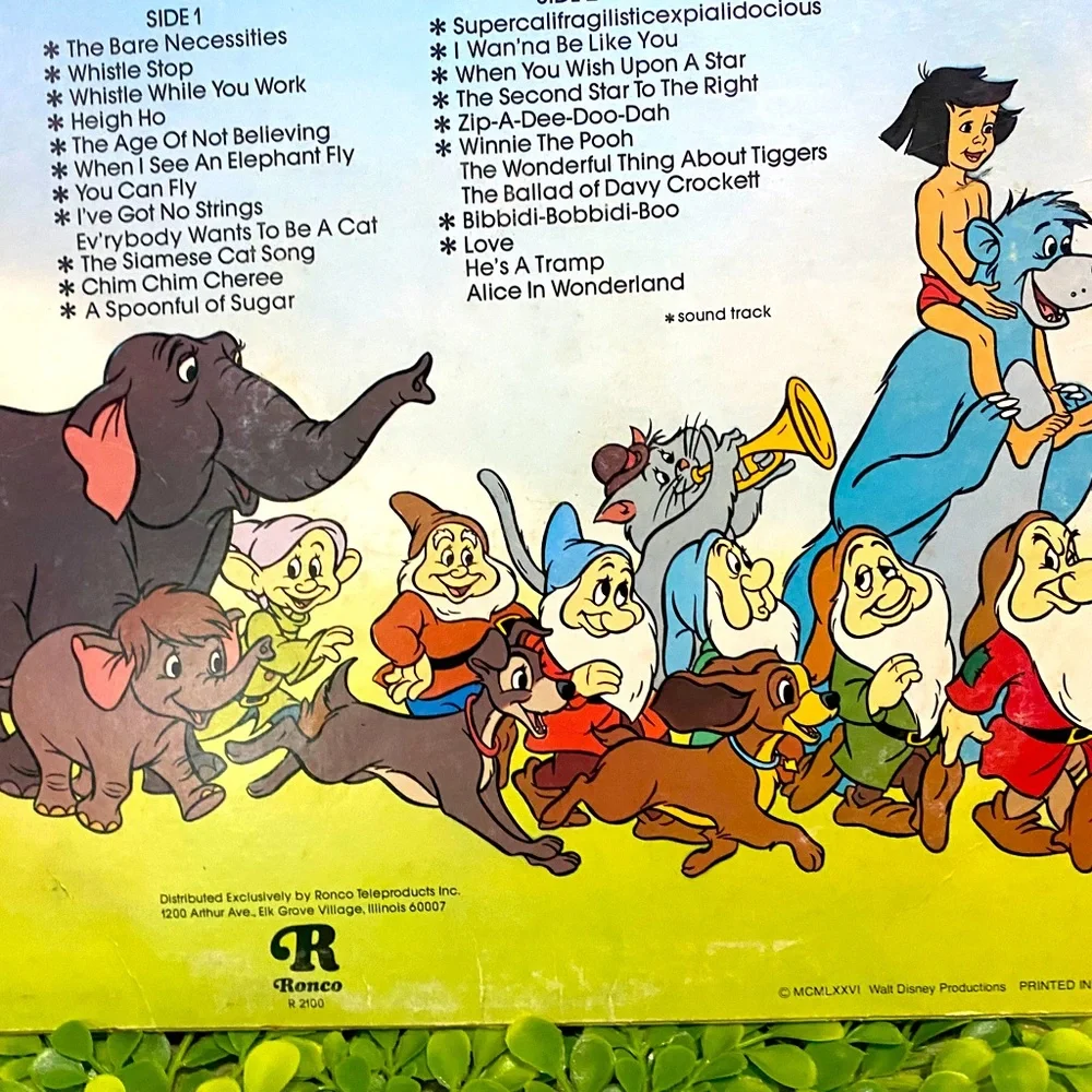 WALT DISNEY 1976 THE GREATEST HITS OF WALT DISNEY VINYL RECORD 24 SONGS RONCO - Picture 3 of 15